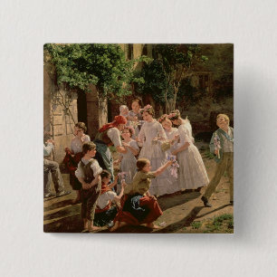 Corpus Christi 2 Inch Square Button