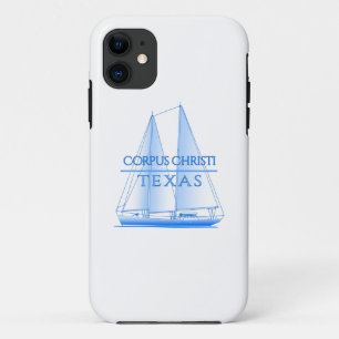 Corpus Christi Coastal Nautical Sailing Sailor iPhone 11 Case