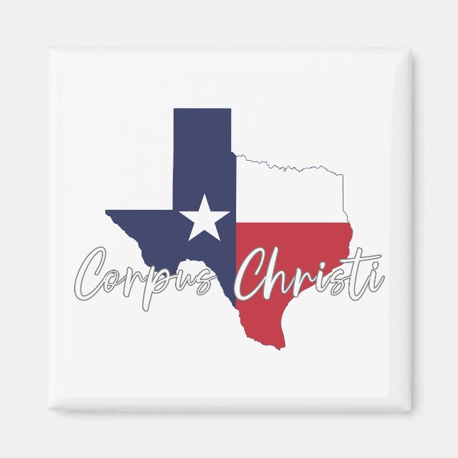 Corpus Christi, Texas Drapeau Carte Magnet (Devant)