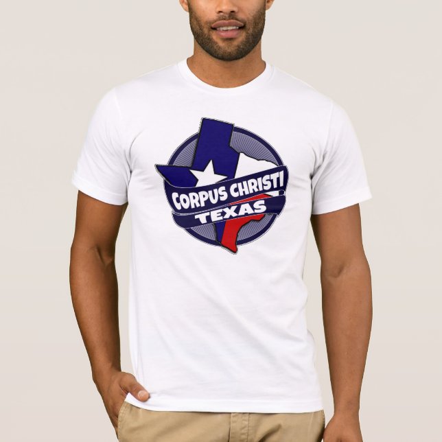 Corpus Christi Texas flag burst tshirt (Front)