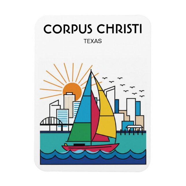 Corpus Christi Texas Magnet (Vertical)