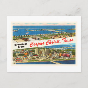 Corpus Christi Texas TX Vintage Travel Souvenir Postcard