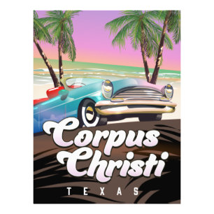 Corpus Christi Texas vacation poster