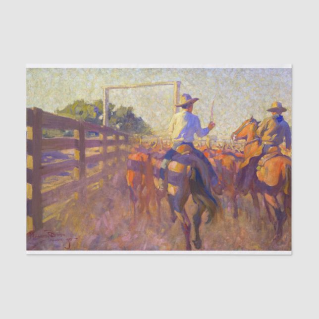 Corral Dust by Maynard Dixon Tissue Paper (Front)