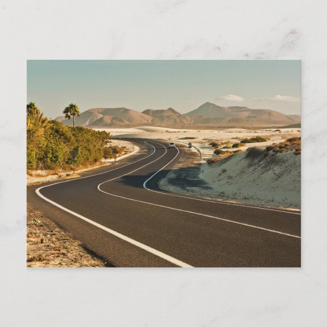 Corralejo Desert Road Postcard (Front)