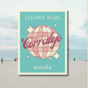 Corralejo Espagne vacances retro Carte postale