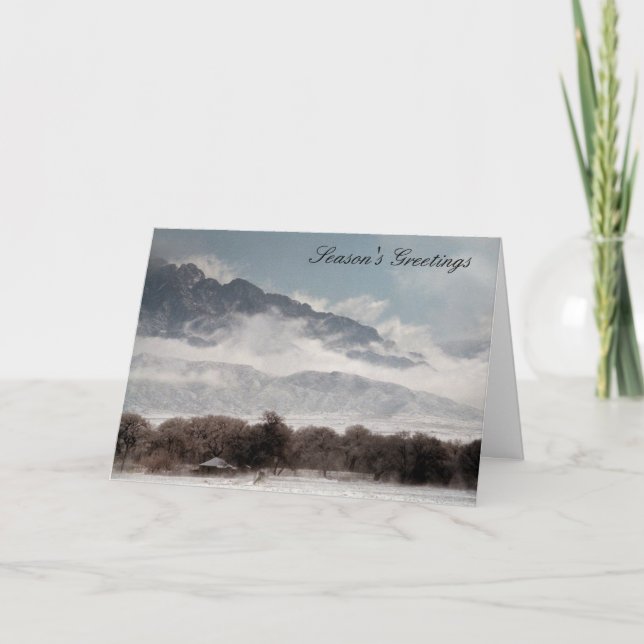 Corrales Snow Holiday Card (Front)