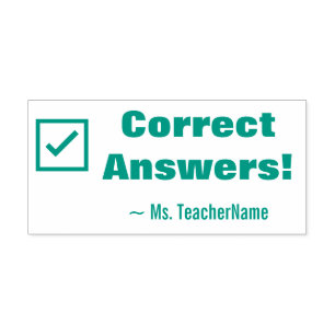 "Correct Answers!" Feedback Rubber Stamp