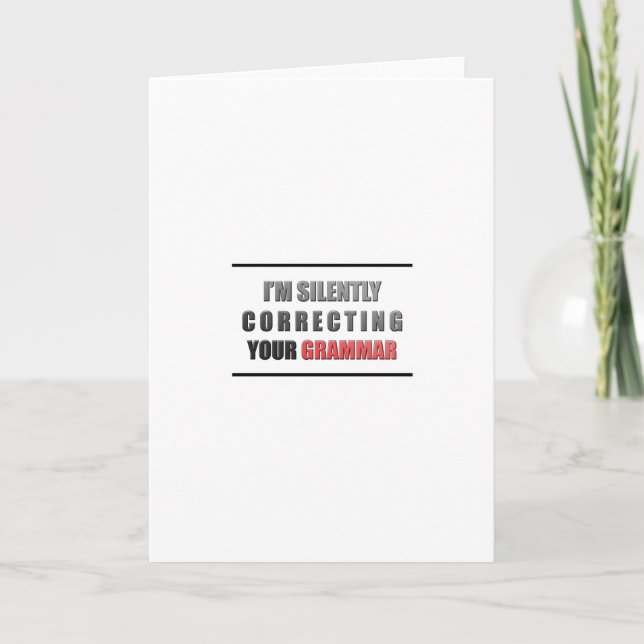 Correct Grammar Card (Front)