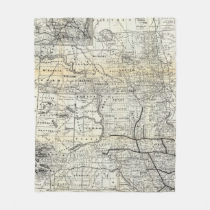 Correct map of Dakota Fleece Blanket