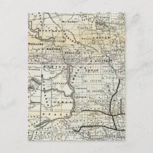 Correct map of Dakota Postcard