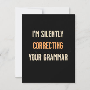 Correcting Grammar Card