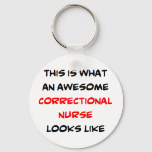 correctional nurse, awesome keychain