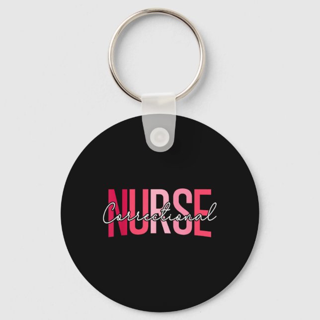 Correctional Nurse Correctional Nursing Keychain (Front)