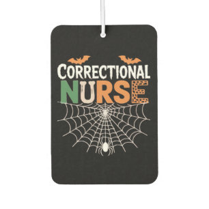 Correctional Nurse Halloween Pumpkin Classic T-Shi Air Freshener