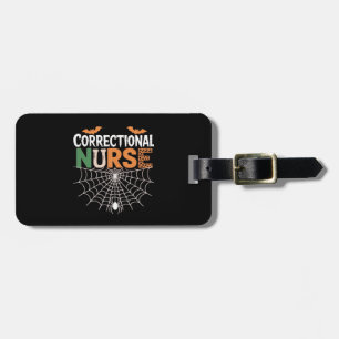 Correctional Nurse Halloween Pumpkin Classic T-Shi Luggage Tag