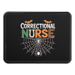Correctional Nurse Halloween Pumpkin Classic T-Shi Trailer Hitch Cover