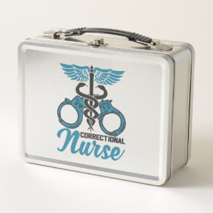 Correctional Nurse Nursing Prison Faciliity Metal Lunch Box