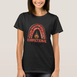 Correctional Nurse Rainbow Halloween Correctional T-Shirt
