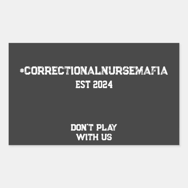 Correctional Nurse Sticker (Front)