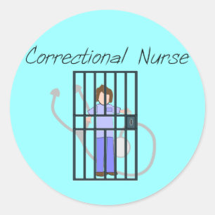 Correctional Nurse T-Shirts & Gifts Classic Round Sticker