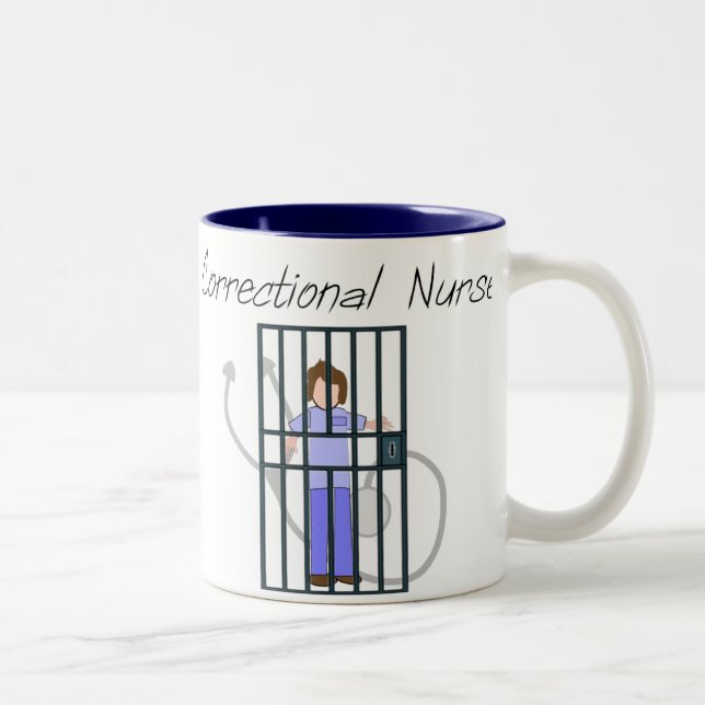 Correctional Nurse T-Shirts & Gifts Two-Tone Coffee Mug (Right)