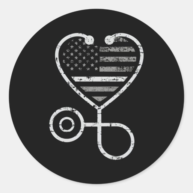 Correctional Nurse Thin Grey Line He Classic Round Sticker (Front)