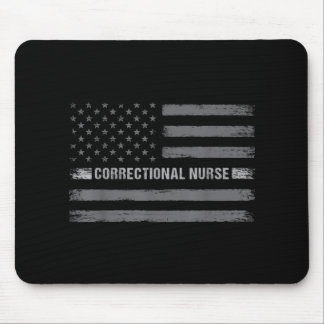 Correctional Nurse US Flag Vintage Health Care Mouse Pad