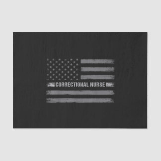 Correctional Nurse US Flag Vintage Health Care Tissue Paper