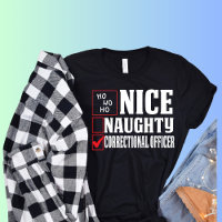   Correctional Officer Christmas Naughty Nice