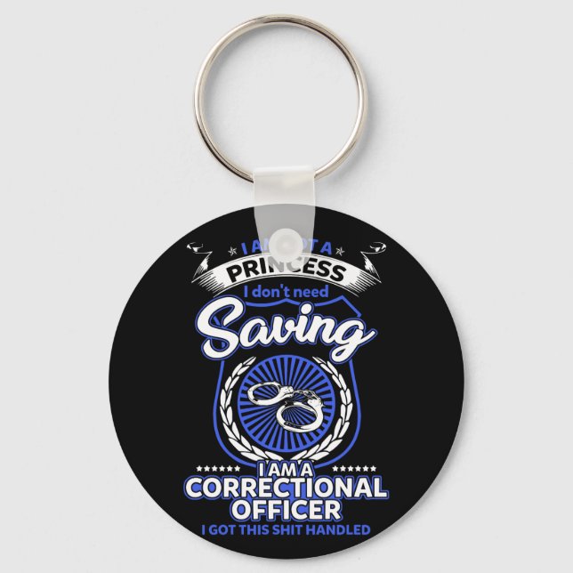 Correctional Officer Correction Officer Keychain (Front)
