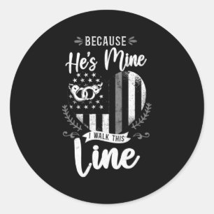 Correctional Officer Friend He American Flag Classic Round Sticker
