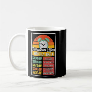 Correctional Officer Hourly Rate Gag Coffee Mug