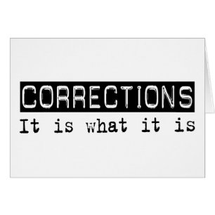 Corrections It Is