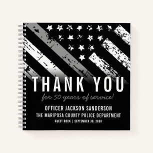 Corrections Officer Silver Line Retirement Guest Notebook