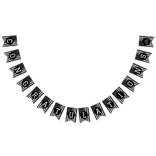 Corrections Officer Thin Silver Line Promotion Bunting Flags