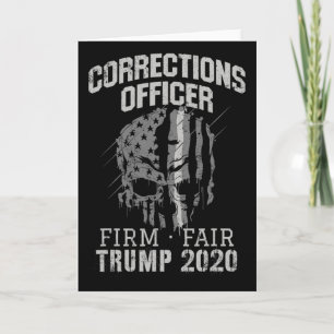 Corrections Officer Trump Thin Silver Line Officer Card