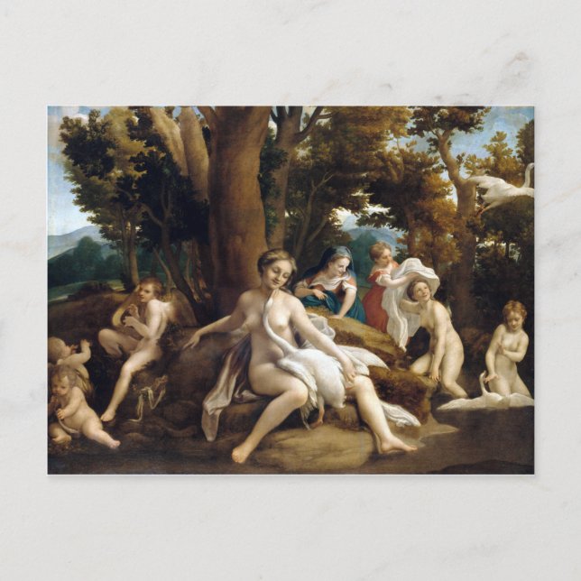Correggio Leda and the Swan Postcard (Front)