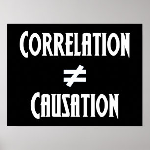 Correlation Does Not Equal Causation Science Class Poster