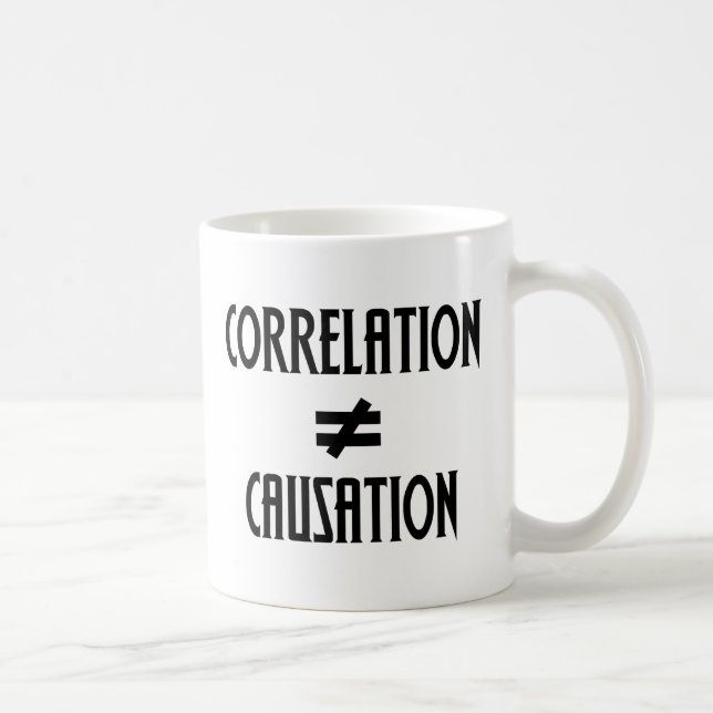 Correlation Does Not Equal Causation Science Geek Coffee Mug (Right)
