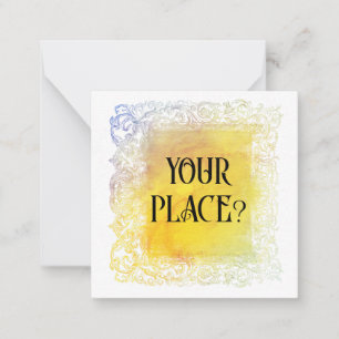 Correspondance *~* AP63 VOTRE PLACE ? Carte de note plate de rela