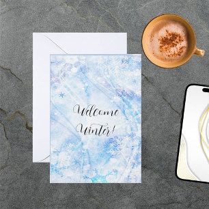 Correspondance Bienvenue Carte de voeux d'hiver