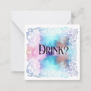 Correspondance *~* BOIRE ? Carte de note plat AP63 Relation