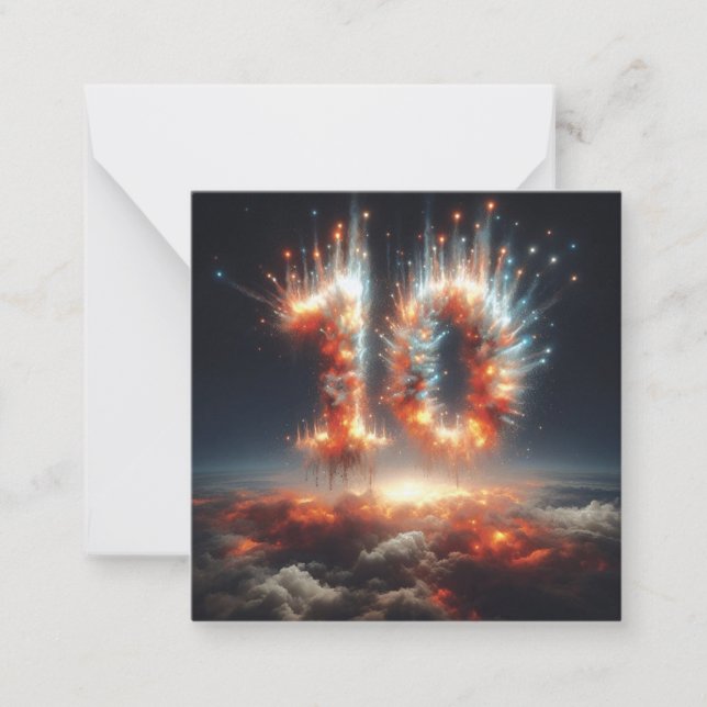 Correspondance Bonne 10e carte de voeux B-Day (Devant)