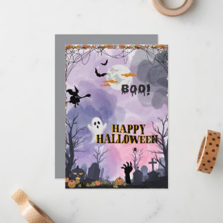 Correspondance Carte Appartement Halloween - Carte de voeux Éffra
