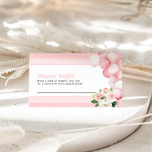 Correspondance Carte Baby shower de carafe de couches rose