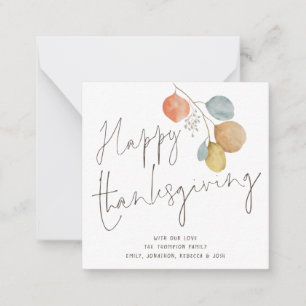 Correspondance Carte de Bon thanksgiving Foliage tendance de peti