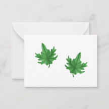 Carte de la feuille d'érable