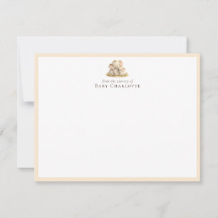 Correspondance Carte de la nurserie de maman et bébé éléphant Per