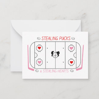 Correspondance Carte de la Saint-Valentin de hockey pour enfant e